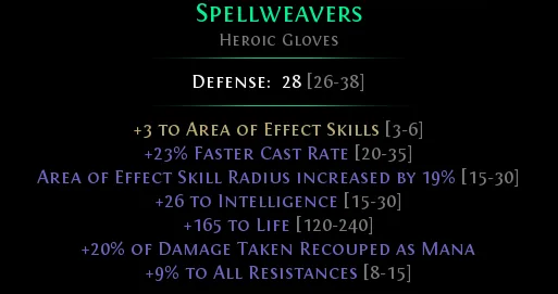 Mid-late gloves option 4