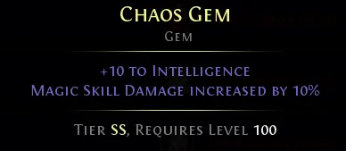 Socketing gems, endgame